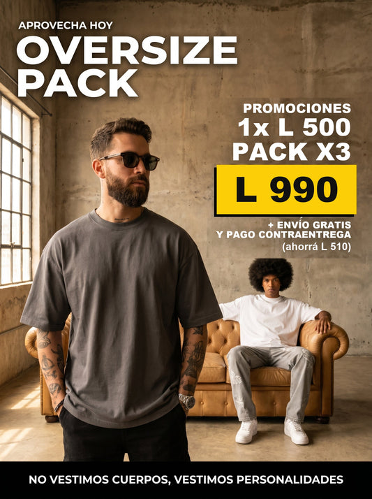 Pack de 3 oversize por L 990